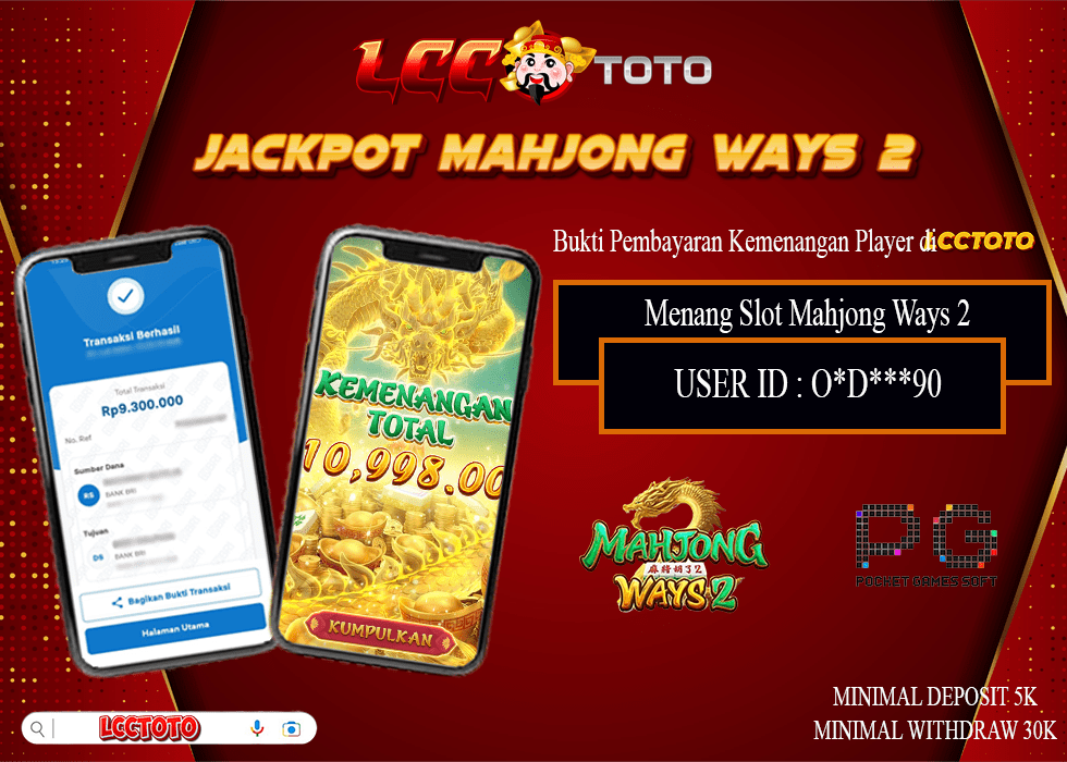 LCCTOTO JACKPOT SLOT MAHJONG WAYS 2 9.300.000 LUNAS